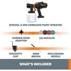 image:imageWORX Nitro 20V Cordless Paint Sprayer WX020L  Battery Included Charger Included20V Cordless Paint Sprayer Tool Only