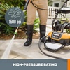 image:imageWORX WG604 1600 Max PSI 13A Pressure Washer with Rolling Cart Black and OrangePressure Washer w Cart style