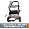 image:imageWORX WG604 1600 Max PSI 13A Pressure Washer with Rolling Cart Black and OrangePressure Washer w Cart style