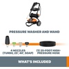 image:imageWORX WG604 1600 Max PSI 13A Pressure Washer with Rolling Cart Black and OrangePressure Washer w Cart style
