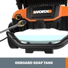 image:imageWORX WG604 1600 Max PSI 13A Pressure Washer with Rolling Cart Black and OrangePressure Washer w Cart style