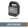 image:imageWORX WX030L 20V Power Share Cordless Cube Vac Compact Vacuum Blackbare tool only