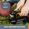 image:imageWORX WX092L9 Tire Inflator Portable Air Compressor Cordless 20V  150 PSI For Car Tires Motorcycle amp Balls Digital Pressure Gauge Auto ShutOff Tool Only3Accessory Air Pump wTool Only