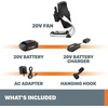 image:imageWORX WX095L9 20v 9 Fan Bare Tool OnlyWX095L Work Fan with Ready Charge