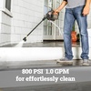 image:imageWorx 13 Amp Electric Pressure Washer 2090 PSI  WG606Battery powered portable power cleanerBattery Included