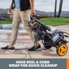 image:imageWorx 13 Amp Electric Pressure Washer 2200 PSI with Rolling Cart and 4 Nozzles WG607Pressure Washer
