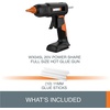 image:imageWorx 20V Power Share FullSize Hot Glue Gun WX045L9 Tool Only20V Glue Gun Tool Only