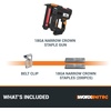 image:imageWorx Nitro 20V Cordless 18Gauge Narrow Crown Stapler Cordless Staple Gun Fires Up to 80 StaplesMin Battery Powered Staple Gun with ToolFree Jam Release WX844L9  Tool Only18Ga Narrow Crown Stapler Bare Tool