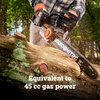 image:imageWorx Nitro 40V 16 Cordless Brushless Chainsaw 40 Ah Battery and Charger Included WG385Chainsaw