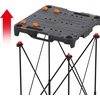image:imageWorx WX0653 Clamping Sawhorses with Bar Clamps and 7 Inch Metal Triangle RulerSidekick Work Table