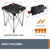 image:imageWorx WX0653 Clamping Sawhorses with Bar Clamps and 7 Inch Metal Triangle RulerSidekick Work Table