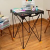 image:imageWorx WX0653 Clamping Sawhorses with Bar Clamps and 7 Inch Metal Triangle RulerSidekick Work Table