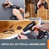image:imageWorx WX108L 20V 12 Cordless Drill Driver Power Share  Batteries amp Charger Included38 Cordless Drill  Driver Battery  Charger  84pc Accessory Kit Included