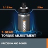 image:imageWorx WX240L 4V 3Speed Cordless ScrewdriverBlackSilver