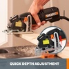 image:imageWorx WX420L 3 Amp Versacut 338 Electric Compact Circular Saw with Laser Guide Technology