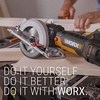 image:imageWorx WX531L 20V WORXSAW 45 Cordless Compact Circular Saw45 Amp WORXSAW CORDED