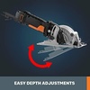 image:imageWorx WX531L 20V WORXSAW 45 Cordless Compact Circular Saw45 Amp WORXSAW CORDED