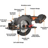 image:imageWorx WX531L 20V WORXSAW 45 Cordless Compact Circular SawCircular Saw Cordless