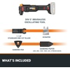 image:imageWorx WX696L 20V Power Share Sonicrafter Cordless Oscillating MultiTool20V Cordless Oscillating MultiToolTOOL Only