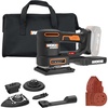 image:imageWORX Cordless Sander 20V 10000 orbitsminute Electric Sander 5in1 Functions Toolless Sanding Pad Change 20 V 20 Ah Battery and Charger Included PowerShare20V 5in1 Sander Tool Only
