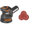 image:imageWORX Cordless Sander 20V 10000 orbitsminute Electric Sander 5in1 Functions Toolless Sanding Pad Change 20 V 20 Ah Battery and Charger Included PowerShare20V Brushless Cordless Random Orbital SandersTool Only