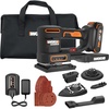 image:imageWORX Cordless Sander 20V 10000 orbitsminute Electric Sander 5in1 Functions Toolless Sanding Pad Change 20 V 20 Ah Battery and Charger Included PowerShare20V 5in1 Sander