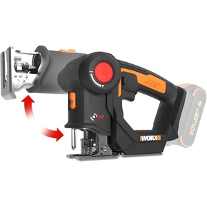 image:imageWORX Cordless Reciprocating SawampJigsaw 20V  2in1 Saw  Stroke Length 2in1 functions 4 Blades for Different Materials CompactampLightweight Design Tool Only PowerShareBattery  Charger Not Included