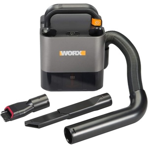 image:imageWORX WX030L 20V Power Share Cordless Cube Vac Compact Vacuum Blackwith battery and charger