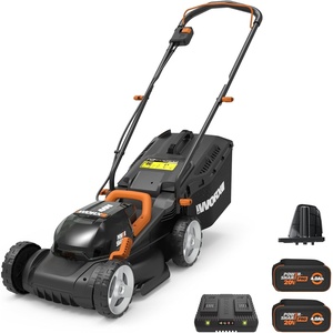 image:imageWorx Nitro 20 Cordless Lawn Mower 3 in 1 Electric Mower with Collapsible Handle Push Lawn Mower with 7Position Height Adjustment 2 Batteries amp Charger Included WG751314 40V Mower w2 40 Ah Batteries