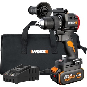 image:imageWorx WX108L 20V 12 Cordless Drill Driver Power Share  Batteries amp Charger IncludedCordless Drill Driver  20V 930