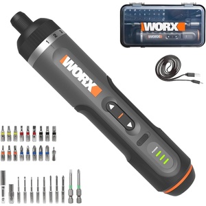 image:imageWorx WX240L 4V 3Speed Cordless ScrewdriverBlackSilver