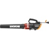 image:imageWORX 12 Amp Electric Leaf Blower Turbine Blower for Lawn Care with 600 CFM amp 2 Speed Control Corded WG520