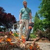 image:imageWORX 12 Amp Electric Leaf Blower Turbine Blower for Lawn Care with 600 CFM amp 2 Speed Control Corded WG520