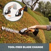 image:imageWORX 2 in 1 Cordless Hedge Trimmer 4 Grass Shear amp 8 Shrub Trimmer with 2 Blades Battery amp Charger Not Included WG80198 20V Shrubber Trimmer w120Ah Battery