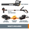 image:imageWORX 20V 12 Cordless String Trimmer amp 360 CFM Leaf Blower Combo 2 Batteries amp Charger Included WG92812 Trimmer  360 CFM Blower