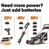 image:imageWORX 22 Cordless Hedge Trimmer Electric Hedge Trimmer with DualAction Blades Lightweight Bush Trimmer with 55 LBS Battery amp Charger Included WG26122 20V Hedge TrimmerTool Only
