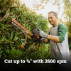 image:imageWORX 22 Cordless Hedge Trimmer Electric Hedge Trimmer with DualAction Blades Lightweight Bush Trimmer with 55 LBS Battery amp Charger Included WG26122 20V Hedge TrimmerTool Only