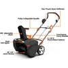 image:imageWORX 40V 20 Cordless Snow Blower Electric Snow Thrower for 6Car Driveway Snow Removal with Brushless Motor 2  40 Ah Batteries amp Charger Included WG471Power