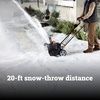image:imageWORX 40V 20 Cordless Snow Blower Electric Snow Thrower for 6Car Driveway Snow Removal with Brushless Motor 2  40 Ah Batteries amp Charger Included WG471Power