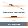 image:imageWORX 40V Nitro Driveshare 17 Universal Hedge Trimmer Attachment WA0220