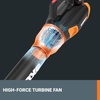 image:imageWORX Cordless Leaf Blower Electric Blower for Lawn Care wth Brushless Motor Batteries amp Charger Not Included WG5849430CFM 40V Blower w225 Ah Batteries