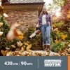 image:imageWORX Cordless Leaf Blower Electric Blower for Lawn Care wth Brushless Motor Batteries amp Charger Not Included WG5849430CFM 40V Blower w225 Ah Batteries