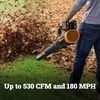 image:imageWORX Cordless Leaf Blower Electric Blower with Turbine Fan Blowers for Lawn Care with 2 Speed Control Battery amp Charger Not Included WG547915 40V Trimmer  530CFM 40V Blower Combo