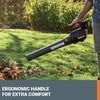 image:imageWORX Cordless Leaf Blower Electric Blower with Turbine Fan Blowers for Lawn Care with 2 Speed Control Battery amp Charger Not Included WG5479360CFM 20V Blower w120 Ah Battery