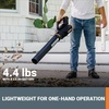 image:imageWORX Cordless Leaf Blower Electric Blower with Turbine Fan Blowers for Lawn Care with 2 Speed Control Battery amp Charger Not Included WG5479360CFM 20V Blower w120 Ah Battery