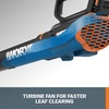 image:imageWORX Cordless Leaf Blower Electric Blower with Turbine Fan Blowers for Lawn Care with 2 Speed Control Battery amp Charger Not Included WG5479360CFM 20V Blower w120 Ah Battery