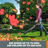 image:imageWORX Cordless Leaf Blower Electric Blower with Turbine Fan Blowers for Lawn Care with 2 Speed Control Battery amp Charger Not Included WG5479360CFM 20V BlowerTool Only