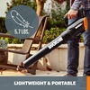 image:imageWORX Cordless Leaf Blower Electric Blower with Turbine Fan Blowers for Lawn Care with 2 Speed Control Battery amp Charger Not Included WG5479360CFM 20V BlowerTool Only