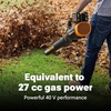 image:imageWORX Cordless Leaf Blower Electric Blower with Turbine Fan Blowers for Lawn Care with 2 Speed Control Battery amp Charger Not Included WG5479530CFM 40V BlowerTool Only