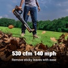 image:imageWORX Cordless Leaf Blower Electric Blower with Turbine Fan Blowers for Lawn Care with 2 Speed Control Battery amp Charger Not Included WG5479530CFM 40V BlowerTool Only